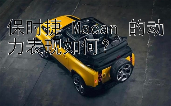 保时捷 Macan 的动力表现如何？