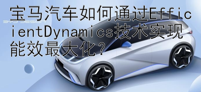 宝马汽车如何通过EfficientDynamics技术实现能效最大化？