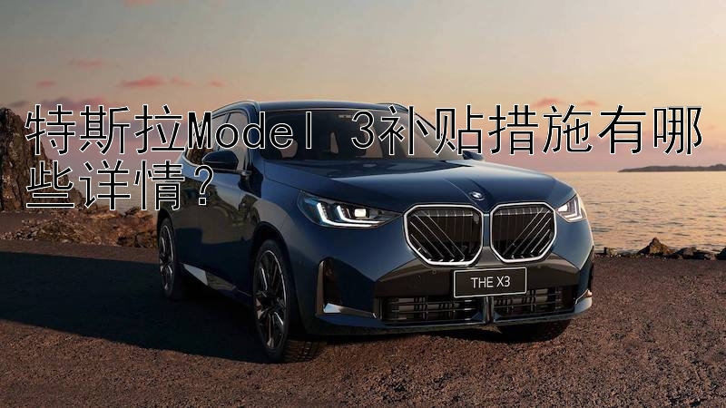 特斯拉Model 3补贴措施有哪些详情？