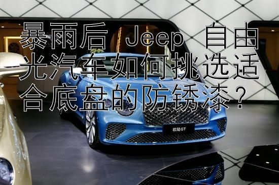 暴雨后 Jeep 自由光汽车如何挑选适合底盘的防锈漆？